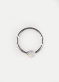 Fixed Bead Opal Ring 20G | White-Image 1