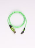 Flashing Magnetic Cable Type C 1m | Green-Image 2