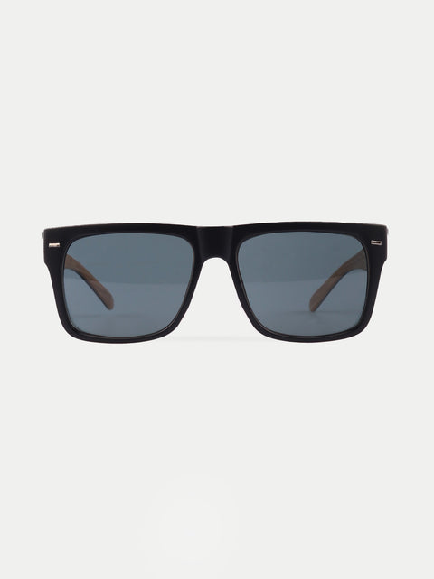 Flat Top Contrast Arm Sunglasses
