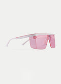 Flat Top Festival Visor Sunglasses | White Pink-Image 2