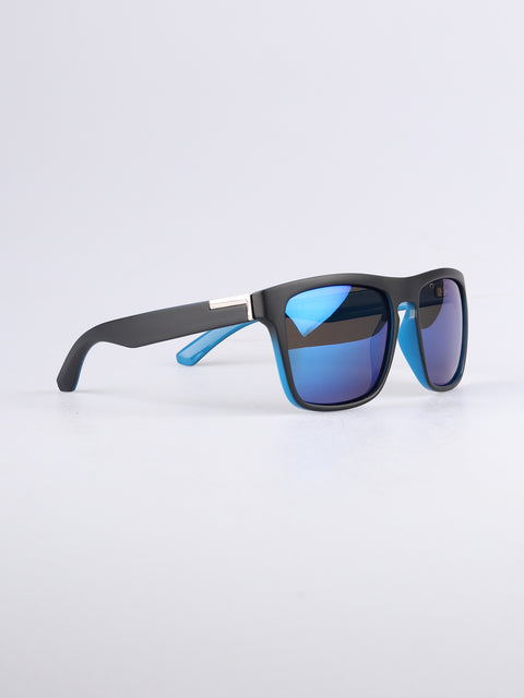 Flat Top Notched Square Polarised Sunglasses