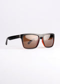 Flat Top Notched Square Polarised Sunglasses | Brown-Image 2