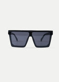 Flat Top Oversized Sunglasses | Black-Image 1