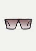 Flat Top Oversized Sunglasses | Tortoiseshell-Image 1