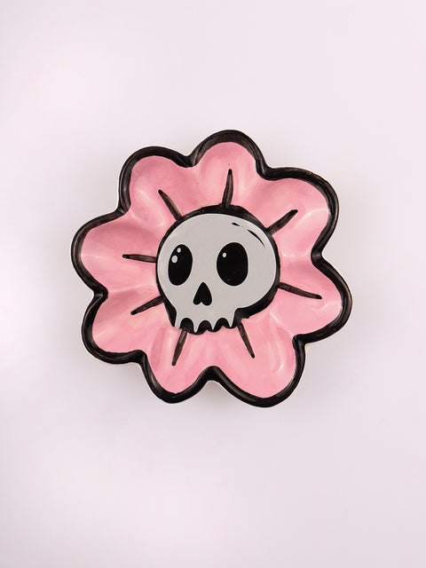 Flower Skull Trinket Dish