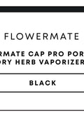 Flowermate Cap Pro Portable Vaporizer | Black-Image 1