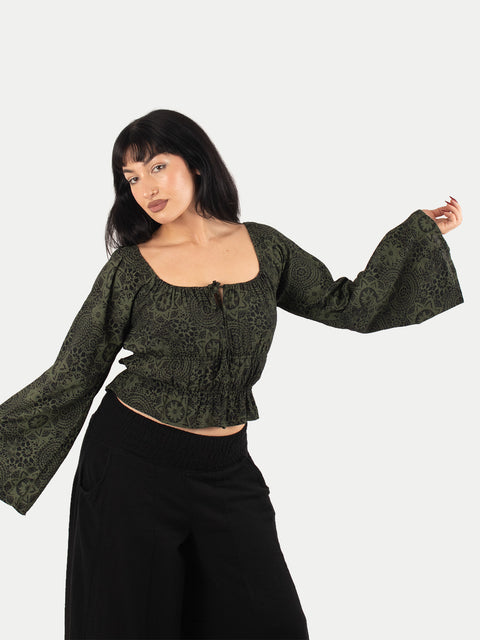 Flowy Peasant Blouse