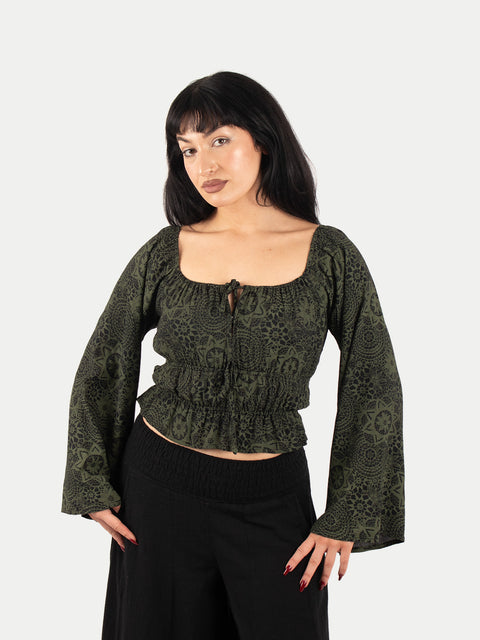 Flowy Peasant Blouse