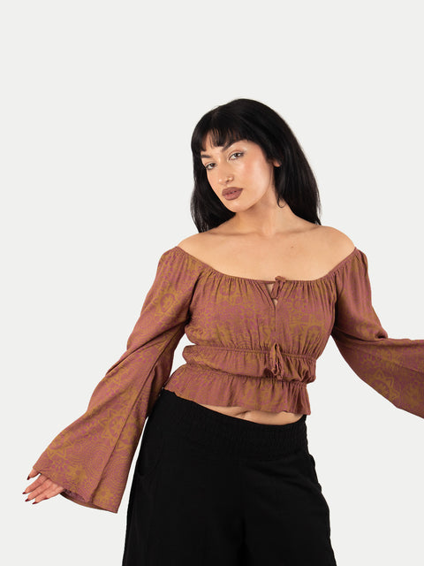 Flowy Peasant Blouse