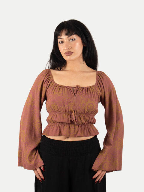 Flowy Peasant Blouse