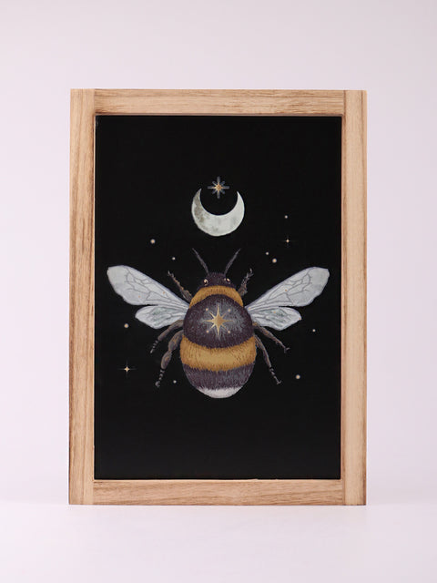 Forest Bee Wooden Framed Wall Art