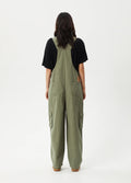 Fraser - Organic Recycled Utility Overalls | Olive-Image 3