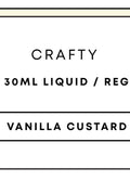 Crafty Vanilla Custard 30mL Regular/Freebase | 30mL-Image 1