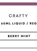 Crafty Berry Mint 60mL Regular/Freebase | 60mL-Image 1