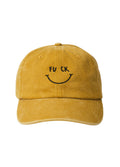 Fu Ck Smiley Cap | Mustard-Image 1