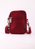 Fydelity Mini Brick Bag | Corduroy Burgundy-Image 1