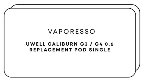 Uwell Caliburn G3 / G4 0.6 Replacement Pod Single Cosmic NZ Uwell Caliburn G3 / G4 0.6 Replacement Pod Single Cosmic NZ