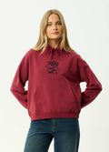 Garden Variety - Recycled Pull On Hood | Washed Burgundy-Image 1
