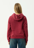 Garden Variety - Recycled Pull On Hood | Washed Burgundy-Image 4