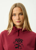 Garden Variety - Recycled Pull On Hood | Washed Burgundy-Image 5