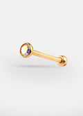 Gem Gold Ear Stud 18G | Aurora Borealis-Image 1