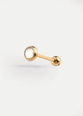 Gem Gold Ear Stud 18G | Clear-Image 1