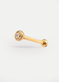 Gem Gold Ear Stud 18G | Clear-Image 1