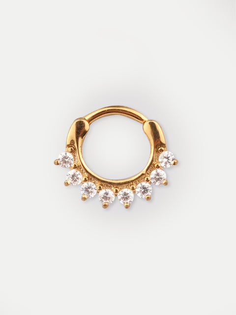Gem Gold Rounded Clicker 16G