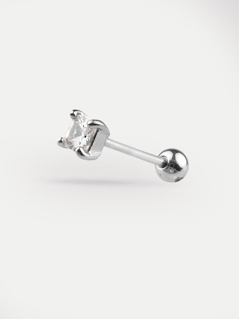 Gem Prong Set Ear Stud 18G