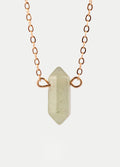 Gemstone Double Point Pendant | Aventurine-Image 1