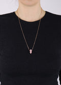 Gemstone Double Point Pendant | Rose Quartz-Image 2