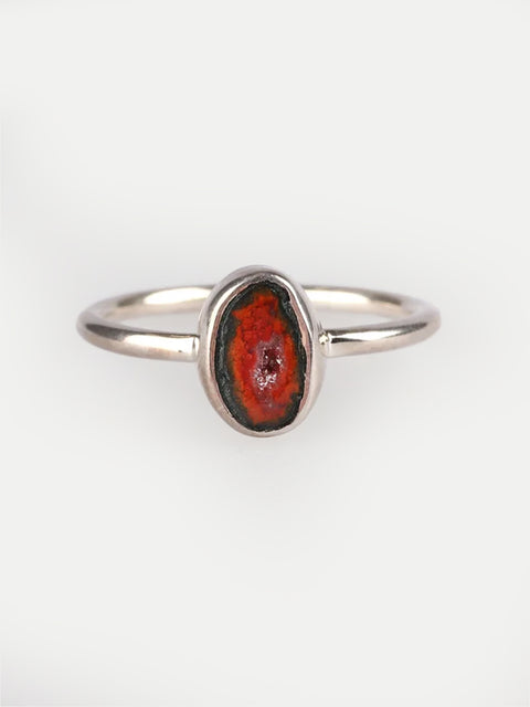 Geode Sterling Silver Ring