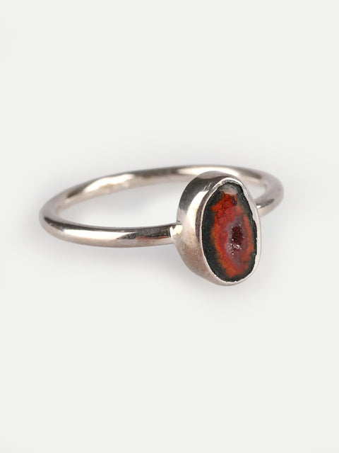 Geode Sterling Silver Ring