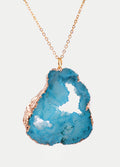 Aura Geode Pendant | Blue/Gold-Image 1