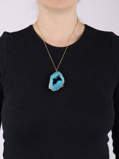 Aura Geode Pendant