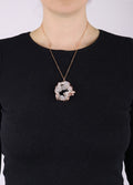 Aura Geode Pendant | Clear/ Gold-Image 2