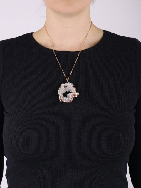 Aura Geode Pendant