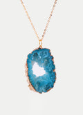 Aura Geode Pendant | Blue/Gold-Image 4