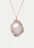 Aura Geode Pendant | Clear/ Gold-Image 4