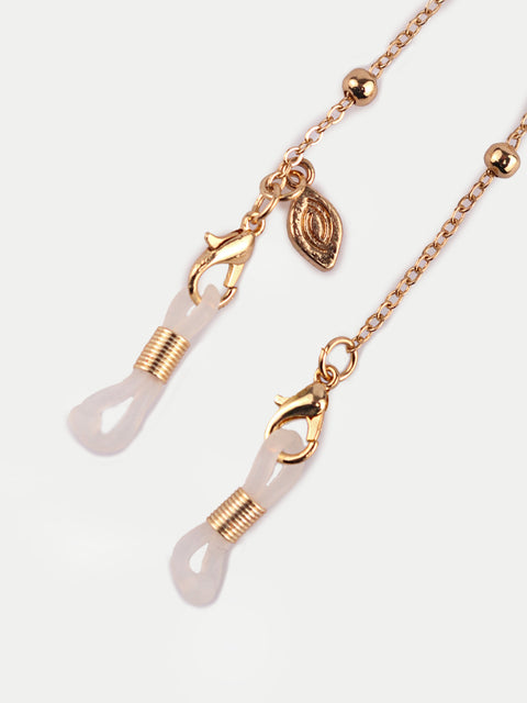 Gold Pearl Glasses Chain
