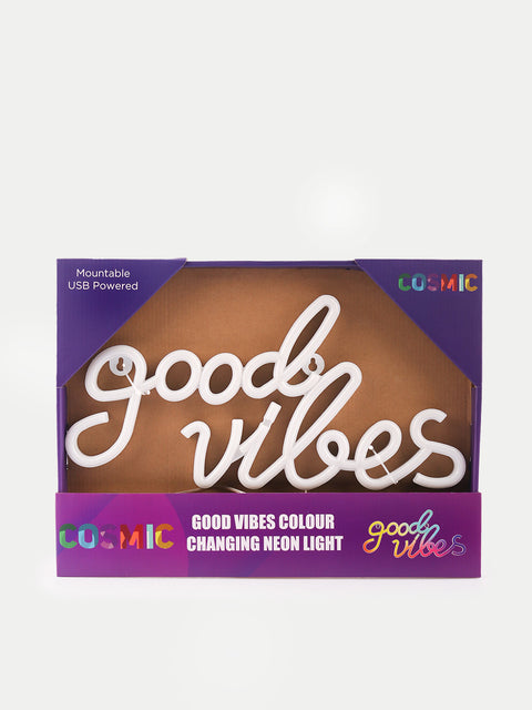 Good Vibes Colour Changing Neon Light