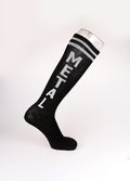 Knee Socks Black/Grey - HEAVY METAL | Grey-Image 1