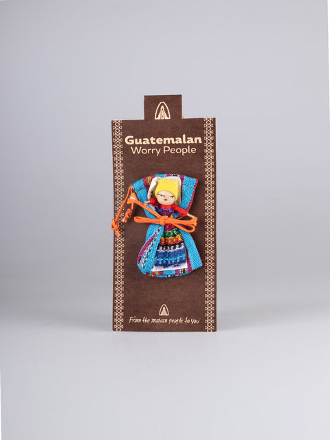 Guatemalan Worry Doll with Bag