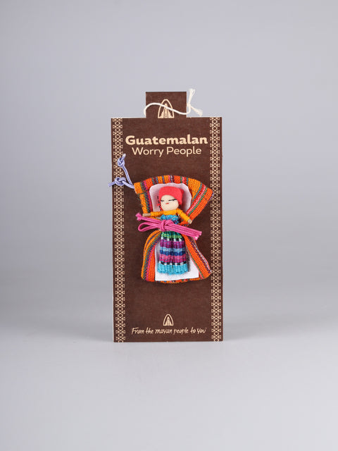Guatemalan Worry Doll with Bag
