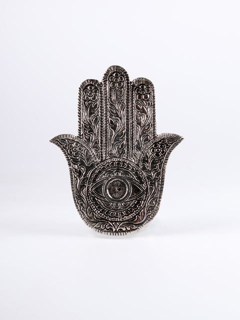 Hamsa Hand Incense Holder Silver