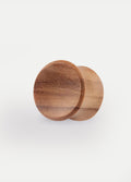 Hand Carved Olive Wood Plug | Brown-Image 4