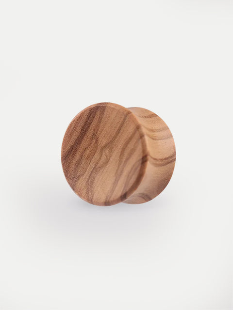 Hand Carved Olive Wood Plug