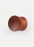 Hand Carved Sappan Wood Plug | Brown-Image 3