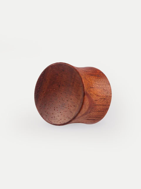 Hand Carved Sappan Wood Plug