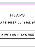 Heaps Prefill 18mL 1pc | Kiwifruit Lychee-Image 1
